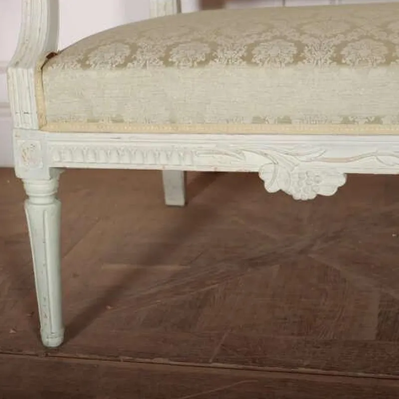 Pamono Antique Swedish Carved Bench, 1800s> Benches
