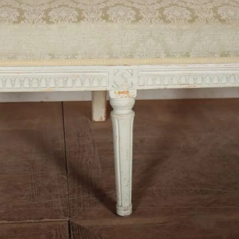 Pamono Antique Swedish Carved Bench, 1800s> Benches