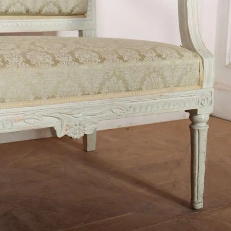 Pamono Antique Swedish Carved Bench, 1800s> Benches