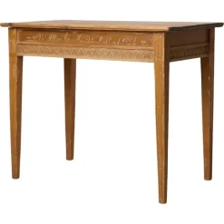 Pamono Antique Swedish Gustavian Console Table with Carved Decor> Dressers, Commodes & Chests