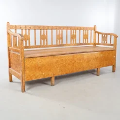 Pamono Antique Swedish Marbled Bench, 1890s> Benches