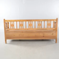 Pamono Antique Swedish Marbled Bench, 1890s><noscript><img width=