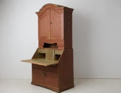 Pamono Antique Swedish Rococo and Gustavian Style Secretary Cabinet><noscript><img width=