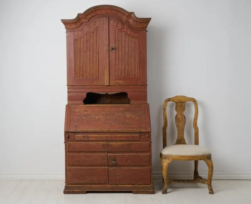 Pamono Antique Swedish Rococo and Gustavian Style Secretary Cabinet> Secretaires
