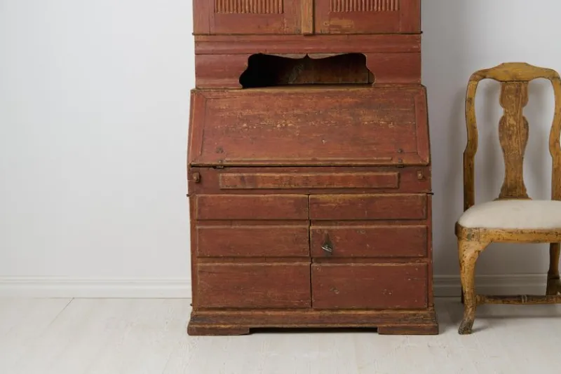 Pamono Antique Swedish Rococo and Gustavian Style Secretary Cabinet> Secretaires