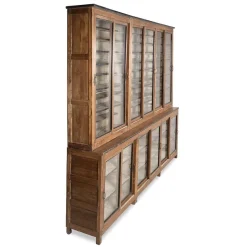 Pamono Antique Teak Bookcase with Patina><noscript><img width=