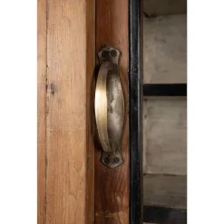 Pamono Antique Teak Bookcase with Patina><noscript><img width=