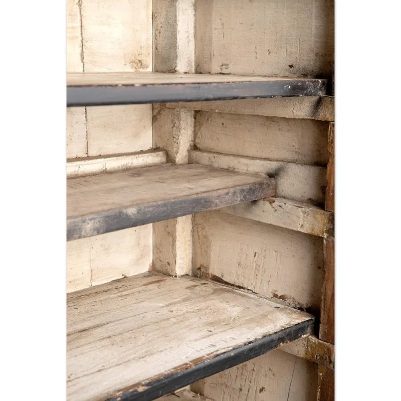 Pamono Antique Teak Bookcase with Patina> Shelves & Wall Units