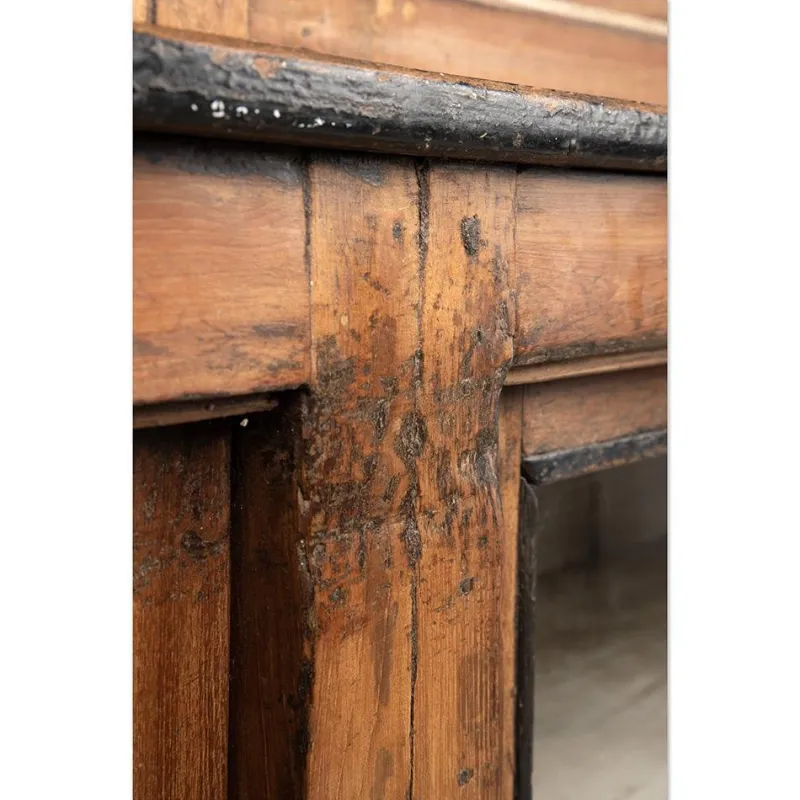 Pamono Antique Teak Bookcase with Patina> Shelves & Wall Units