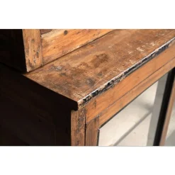 Pamono Antique Teak Bookcase with Patina><noscript><img width=