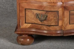 Pamono Antique 18th Century Baroque Tabernacle Secretary in Oak with Walnut Veneer, 1730s><noscript><img width=