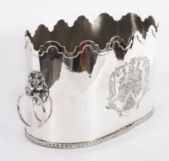 Discount Pamono Antique 20th Century Edwardian Silver Plate Wine Cooler, 1890s