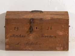 Pamono Antique Travel Chest with Year Inscription, 1936><noscript><img width=