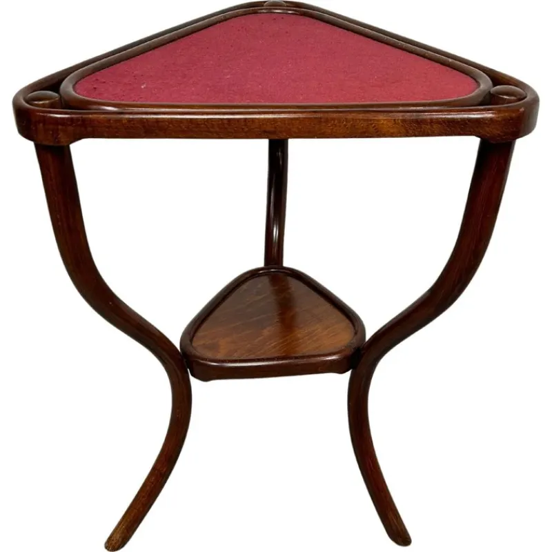 Online Pamono Antique Triangle Card Table from Thonet, 1890s
