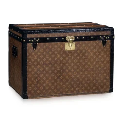 Best Pamono Antique Trunk in Woven Canvas from Louis Vuitton, 1900