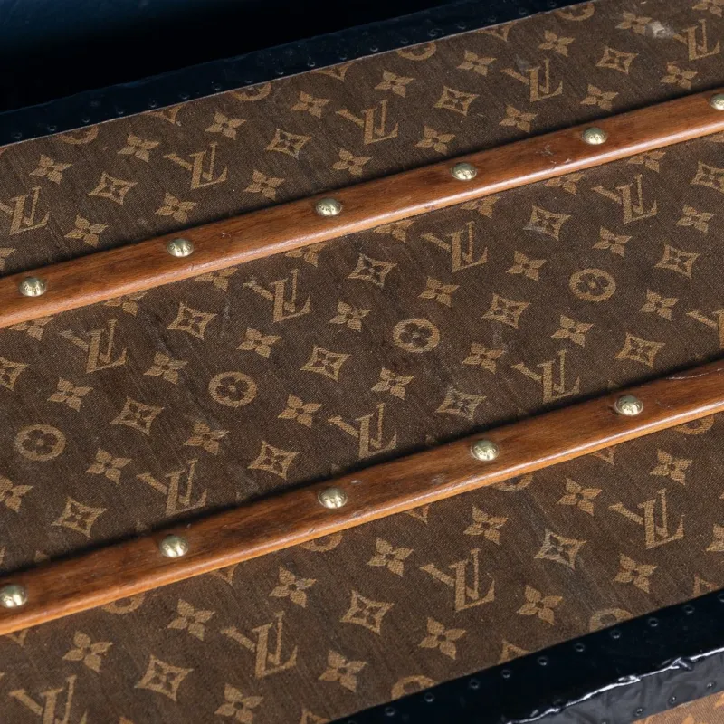 Best Pamono Antique Trunk in Woven Canvas from Louis Vuitton, 1900
