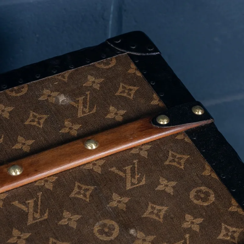 Best Pamono Antique Trunk in Woven Canvas from Louis Vuitton, 1900