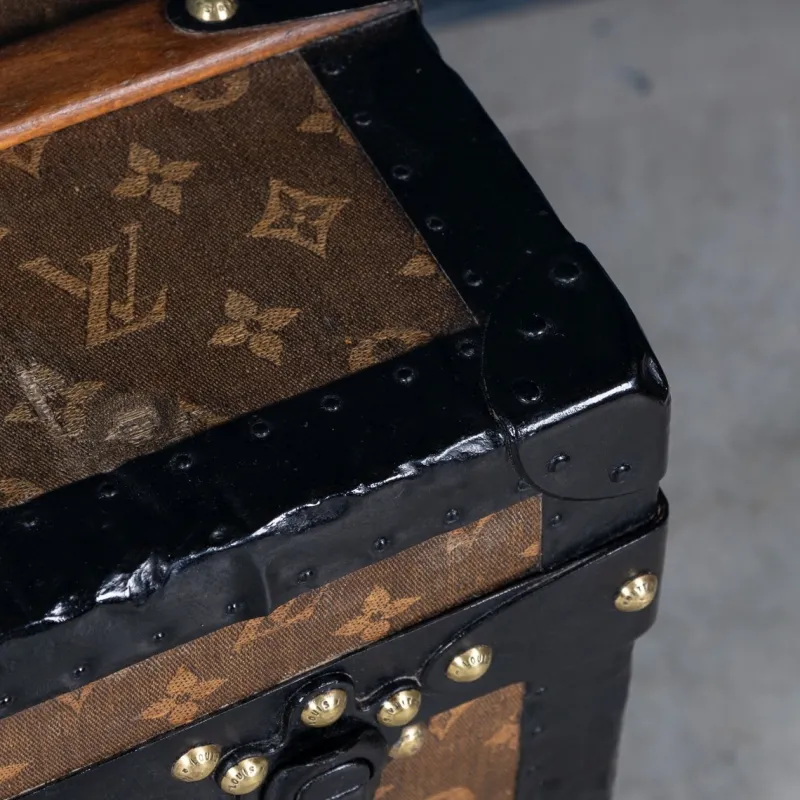 Best Pamono Antique Trunk in Woven Canvas from Louis Vuitton, 1900
