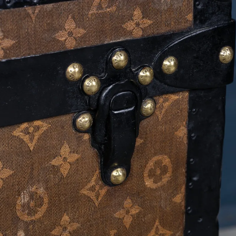 Best Pamono Antique Trunk in Woven Canvas from Louis Vuitton, 1900