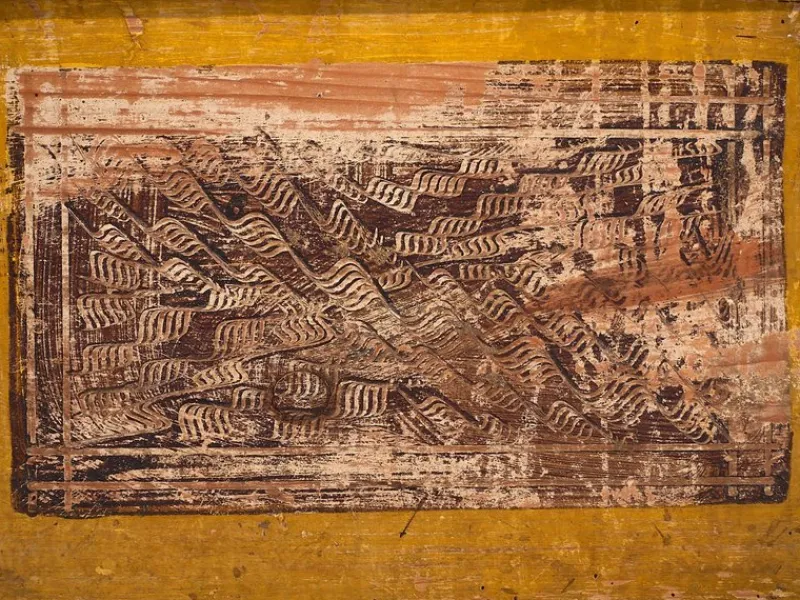 Sale Pamono Antique Trunk with Metal Structure, 1920s