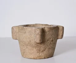 Best Pamono Antique Tuscan Medieval Mortar in Nembro Marble, Italy