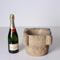 Best Pamono Antique Tuscan Medieval Mortar in Nembro Marble, Italy
