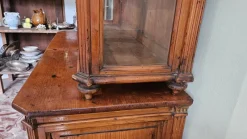 Clearance Pamono Antique Tuscan Showcase Buffet, 1890s