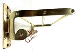 Sale Pamono Antique Two Tone Brass Wall Coat Rack, 1930s