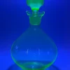 Pamono Antique Uranium Glass Carafe with Stopper, 1890s> Bottles, Carafes & Jugs
