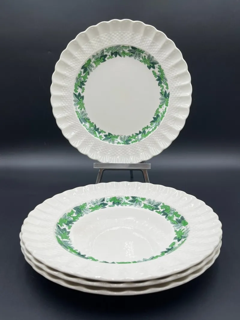 Pamono Antique Valencia Porcelain Tableware from Spode Copeland, 1925, Set of 57> Dinner Plates & Bowls