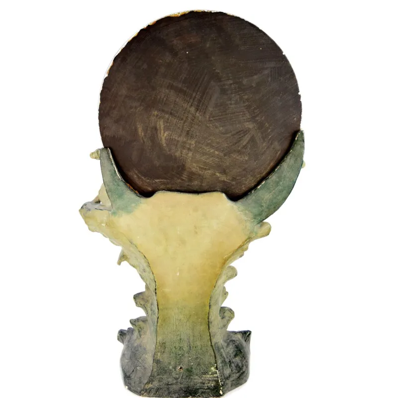 Outlet Pamono Antique Vanity Mirror with Smiling Moon and Lady, Austria, 1900s