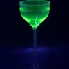 Pamono Antique Vaseline Uranium Glass Dome Wine Glasses, 1890s, Set of 5> Glassware