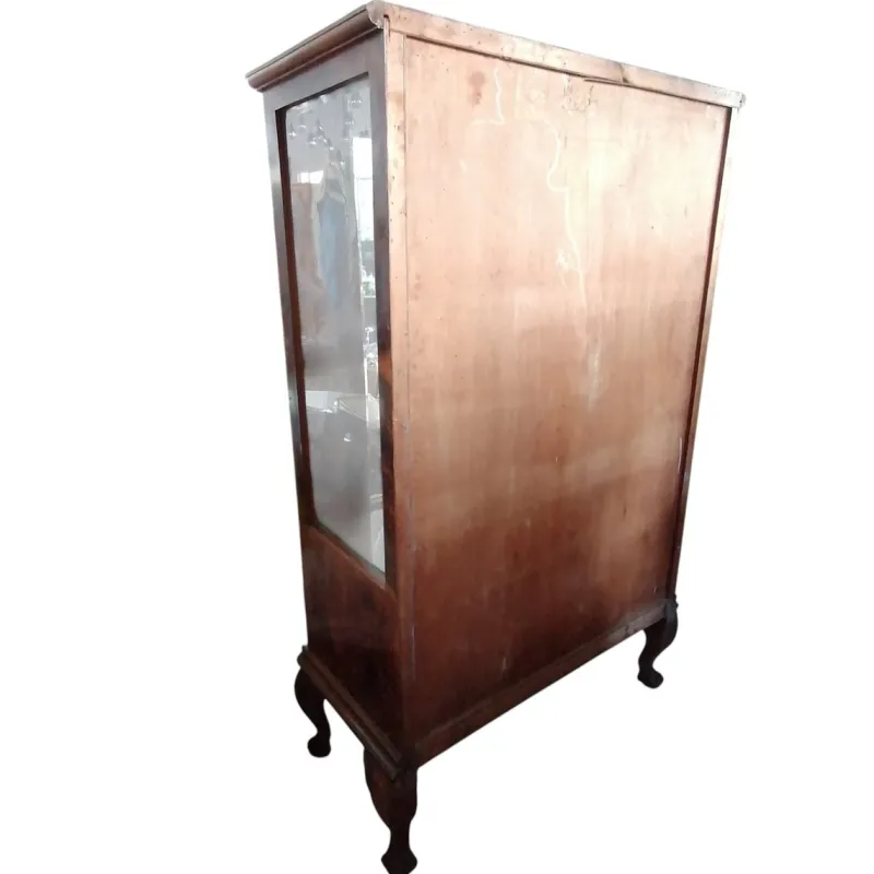 Pamono Antique Venetian Display Cabinet in Walnut Root, 1890s