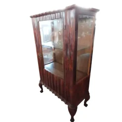 Pamono Antique Venetian Display Cabinet in Walnut Root, 1890s