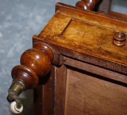 Pamono Antique Victorian Burr Walnut Magazine Rack, 1860><noscript><img width=