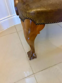 Pamono Antique Victorian Carved Walnut Desk Chair, 1880s><noscript><img width=