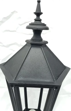 Hot Pamono Antique Victorian Cast Iron Pillar Lamp Lantern on Base Outdoor Lamp