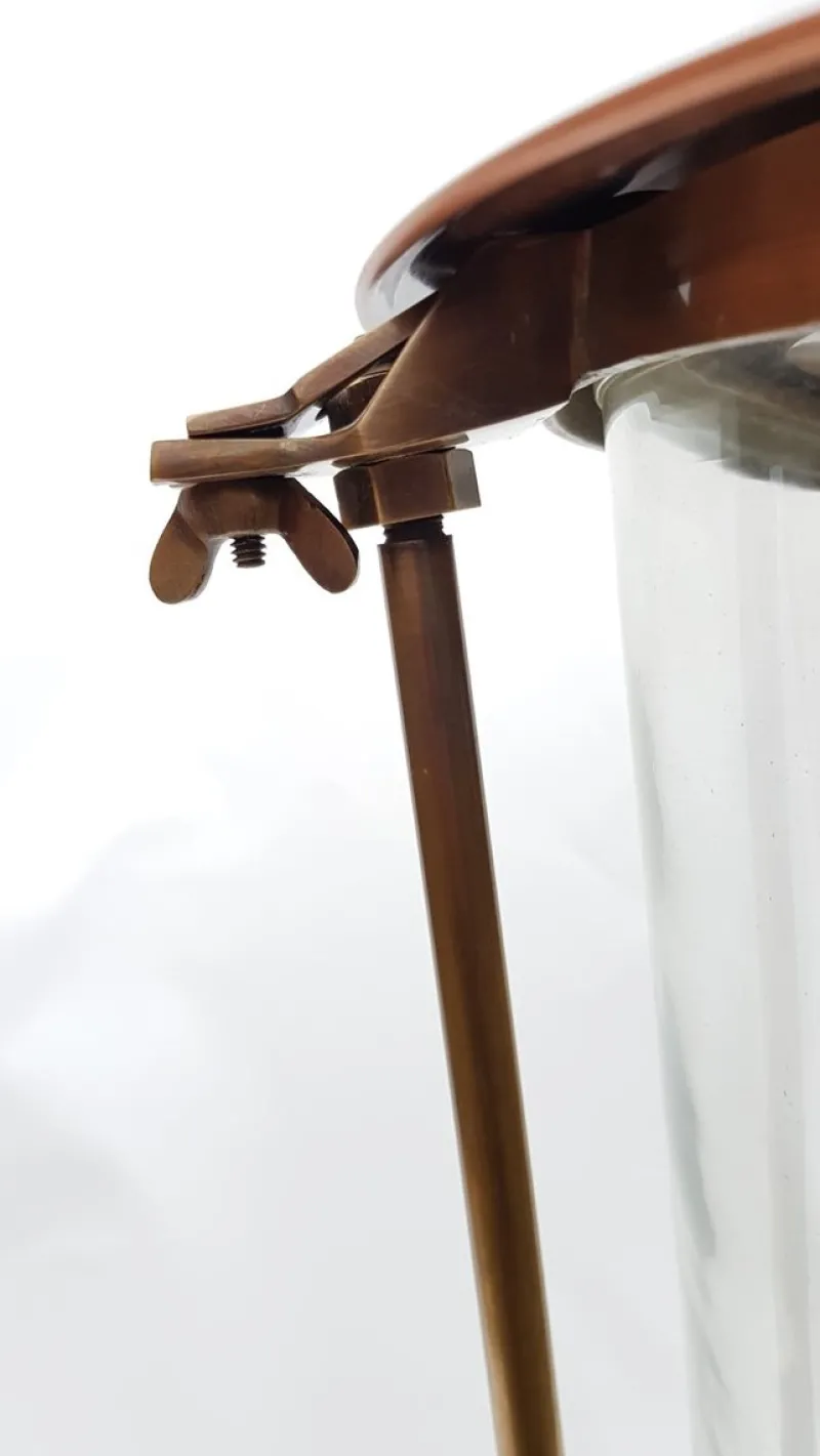 Discount Pamono Antique Victorian Classic Copper Pillar Lamp Lantern on Base Outdoor Lamp