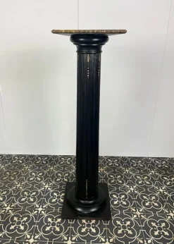 New Pamono Antique Victorian Ebony Column
