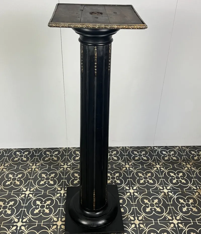 New Pamono Antique Victorian Ebony Column