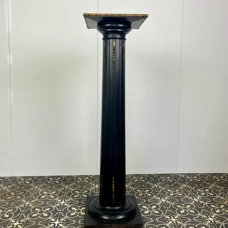 New Pamono Antique Victorian Ebony Column