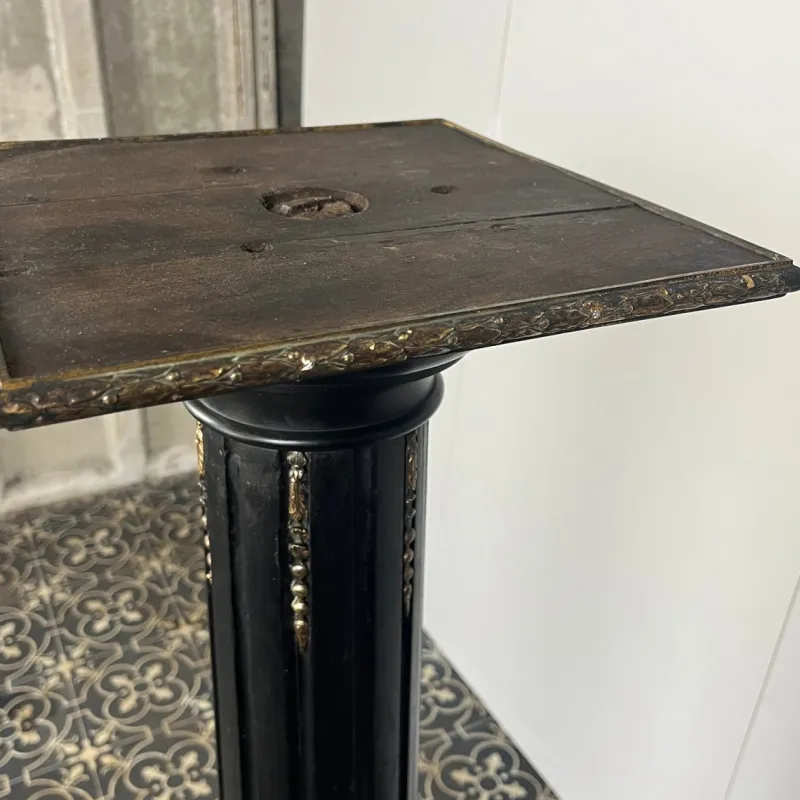 New Pamono Antique Victorian Ebony Column