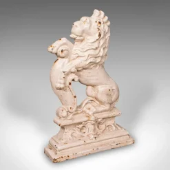 Discount Pamono Antique Victorian English Cast Iron Heraldic Lion Doorstop, 1890s