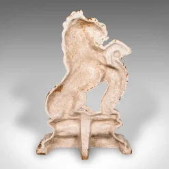 Discount Pamono Antique Victorian English Cast Iron Heraldic Lion Doorstop, 1890s