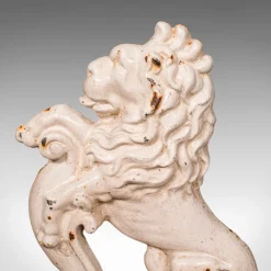 Discount Pamono Antique Victorian English Cast Iron Heraldic Lion Doorstop, 1890s
