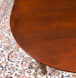 Sale Pamono Antique Victorian Extending Dining Table and Swagback Chairs, 1890s, Set of 9