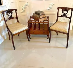 Online Pamono Antique Victorian Figured Walnut Magazine Stand
