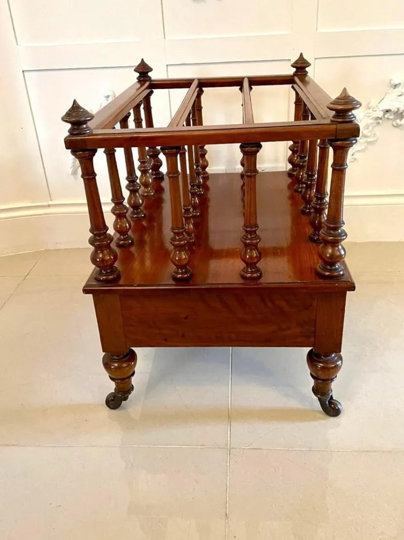Online Pamono Antique Victorian Figured Walnut Magazine Stand