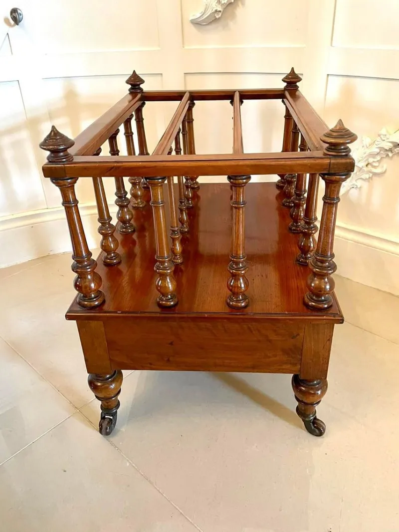 Online Pamono Antique Victorian Figured Walnut Magazine Stand