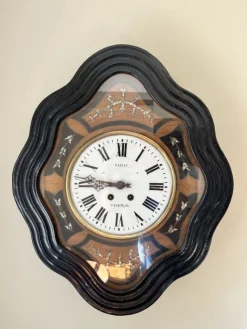 Pamono Antique Victorian French Wall Clock, 1860s><noscript><img width=